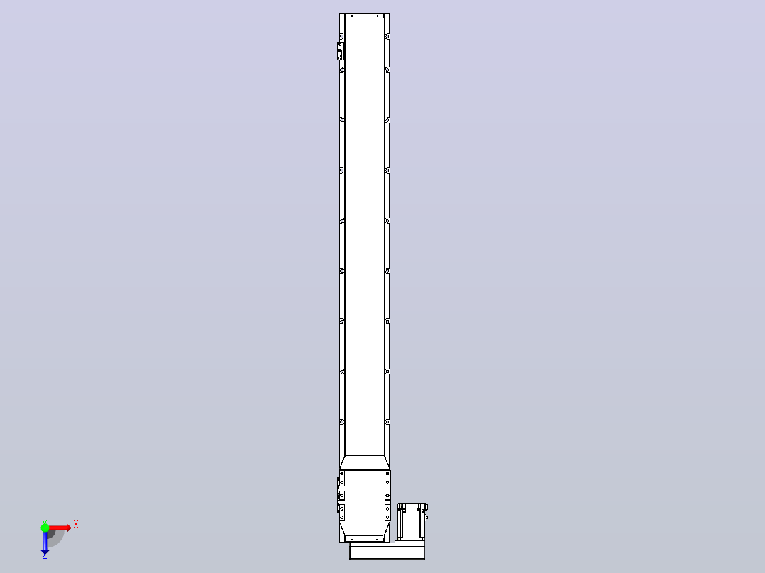 滚珠丝杠直线轴内置导轨TPA-GCR-150-2010C-L1300-ML-M75-N3俯视图