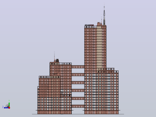 办公室, grabcad, 建筑物右视缩略图