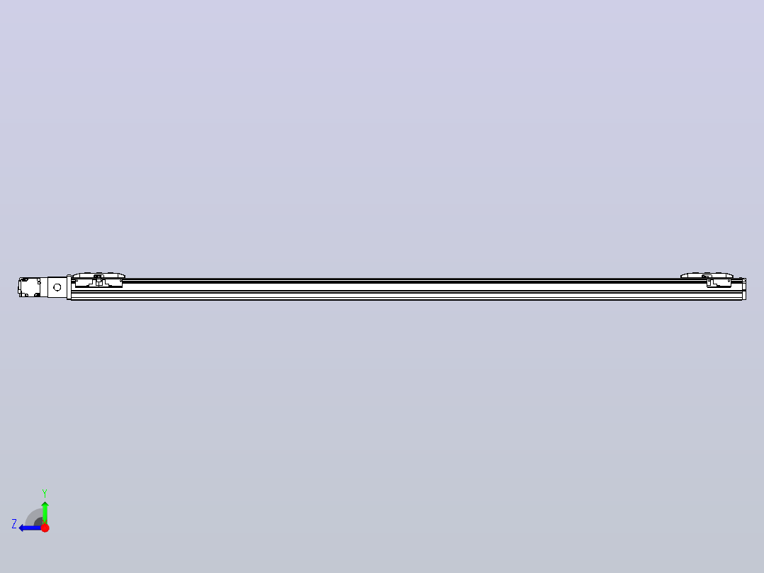 皮带直线轴双滑块型TPA-GCBS-50-P42-L600-QL-M10-N3右视图