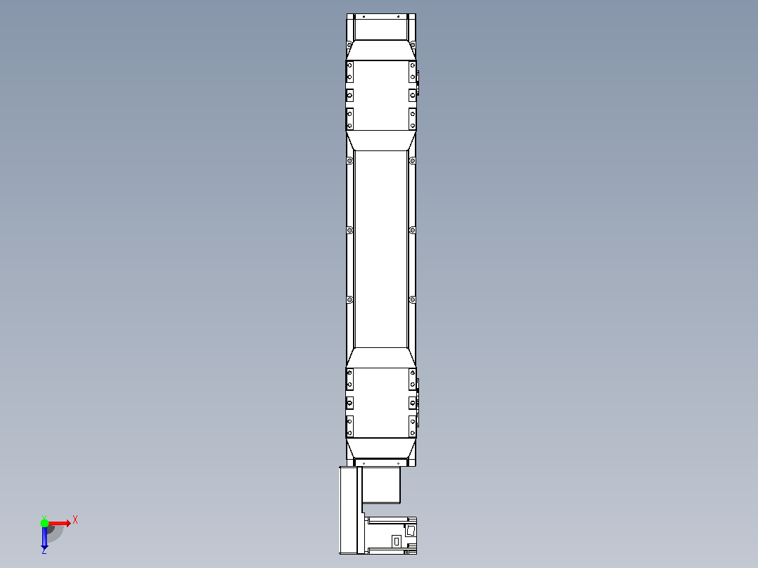 皮带直线轴双滑块型TPA-GCBS-150-P80-L200-QL-M75-N3俯视图
