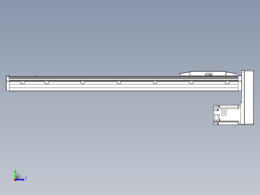 滚珠丝杠直线轴内置导轨TPA-GCR-150-2010C-L700-MP-M75-N3左视缩略图