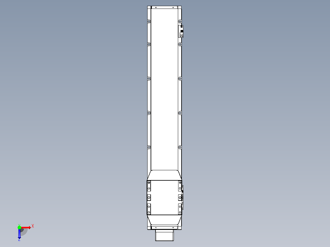 滚珠丝杠直线轴内置导轨TPA-GCR-150-2010C-L700-MP-M75-N3俯视图