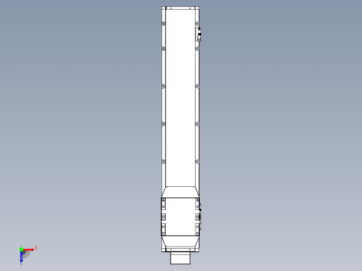 滚珠丝杠直线轴内置导轨TPA-GCR-150-2010C-L700-MP-M75-N3俯视缩略图