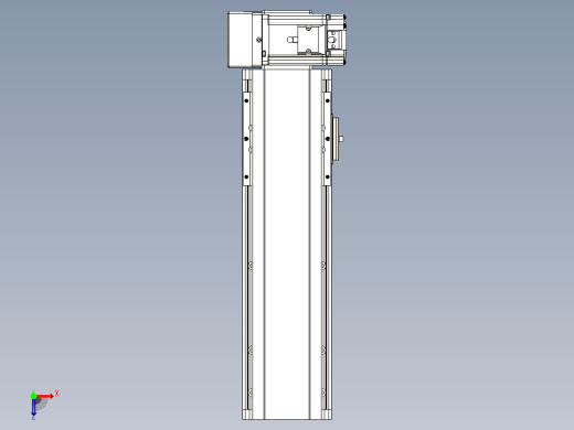 皮带直线轴半封闭可选导轨TPA-HNB-105D-90-L200-RU-C-P20-N3俯视缩略图
