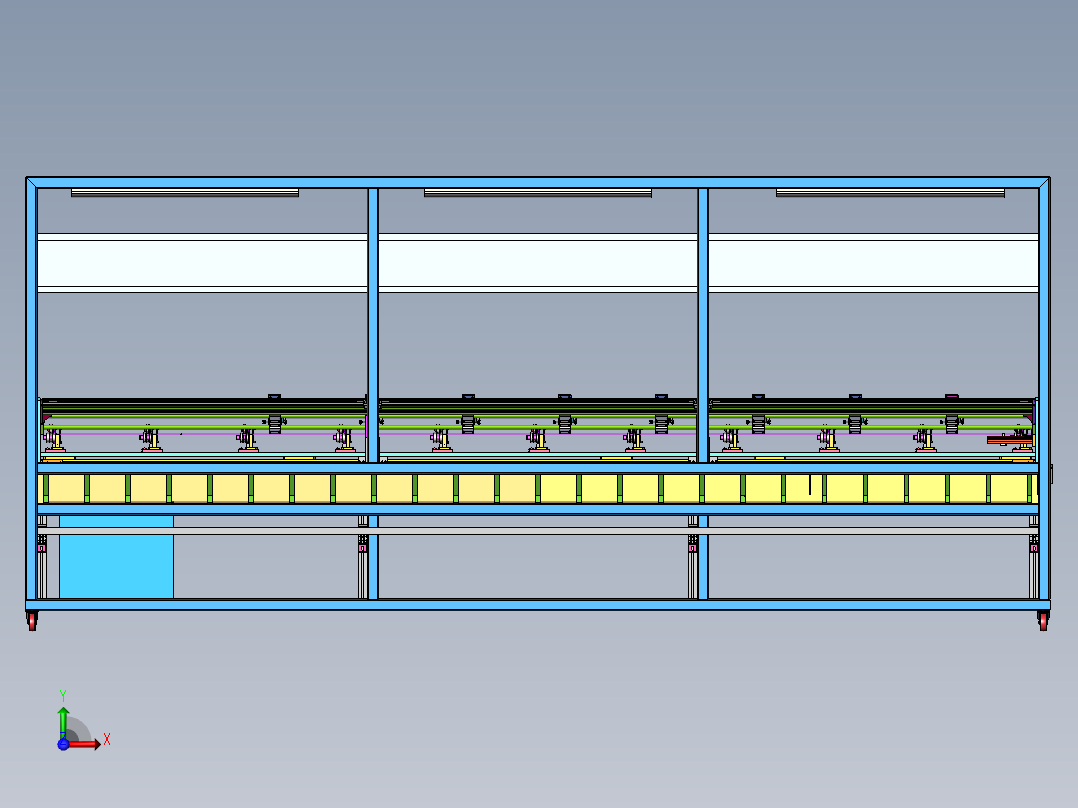 油管划线工装（sw18可编辑+工程图+bom单）前视图
