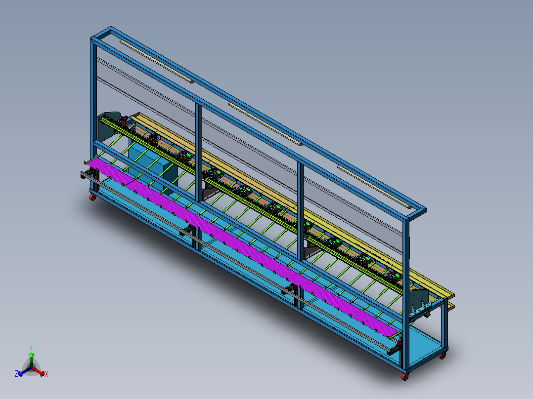 油管划线工装（sw18可编辑+工程图+bom单）正等轴测图