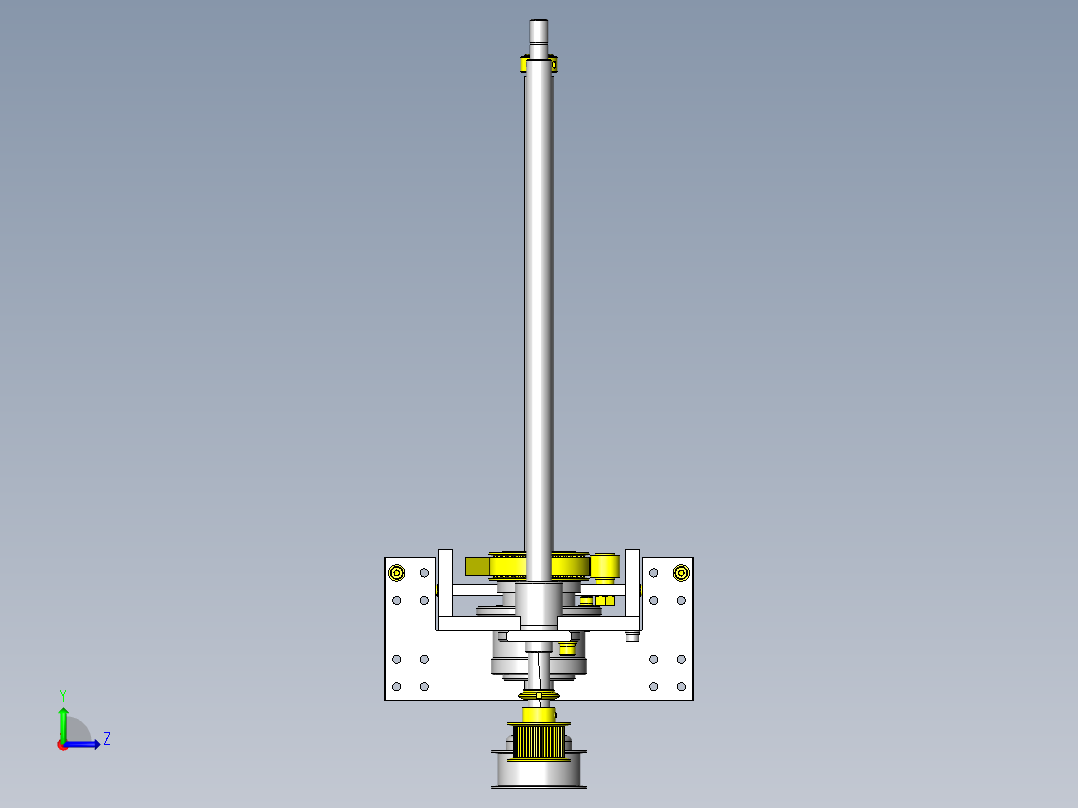 升降和翻转2轴搬运机构左视图