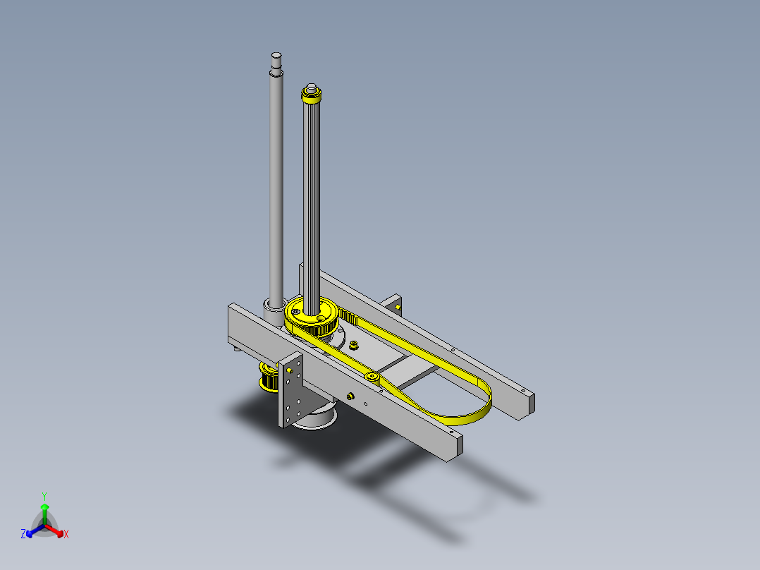 升降和翻转2轴搬运机构正等轴测图