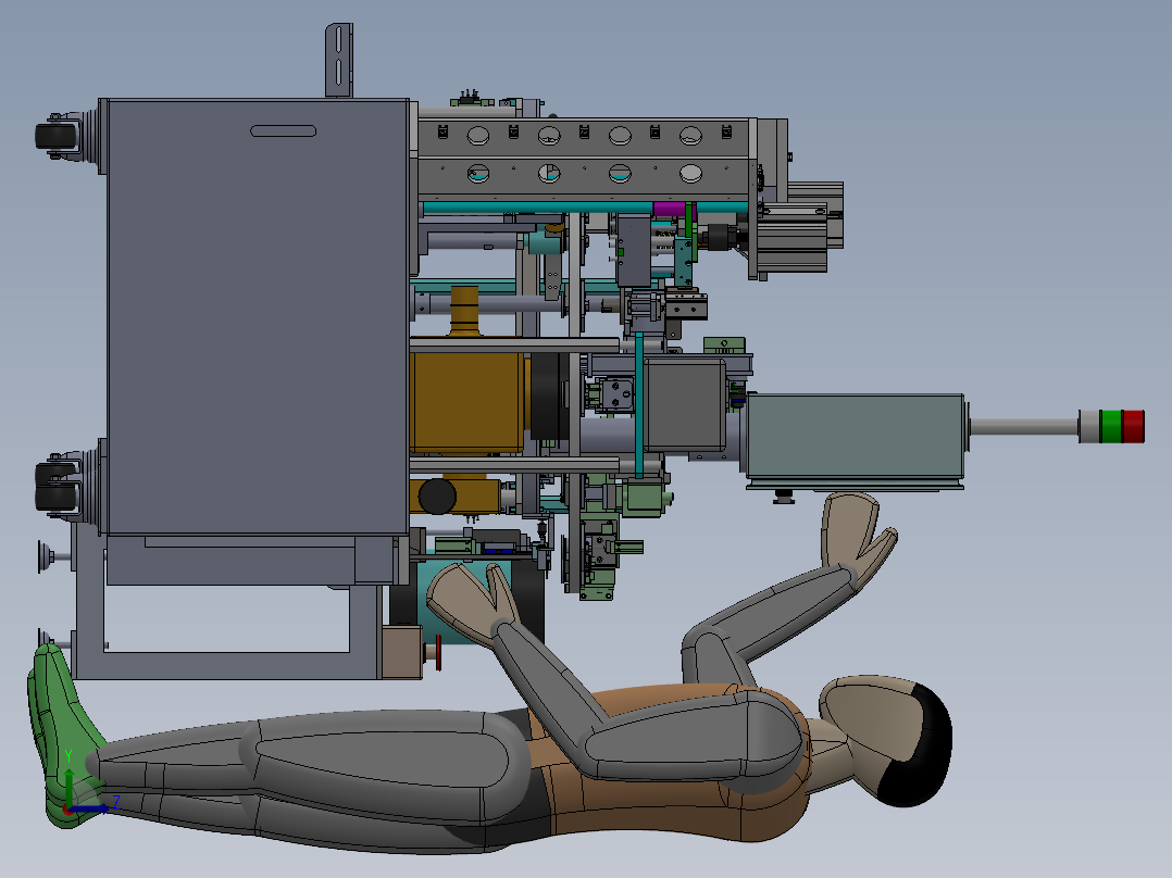 装配焊接检测打标一体机sw14左视图