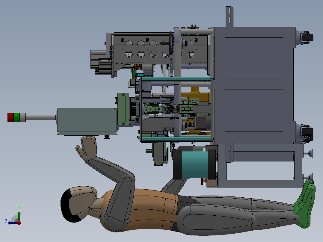 装配焊接检测打标一体机sw14右视图