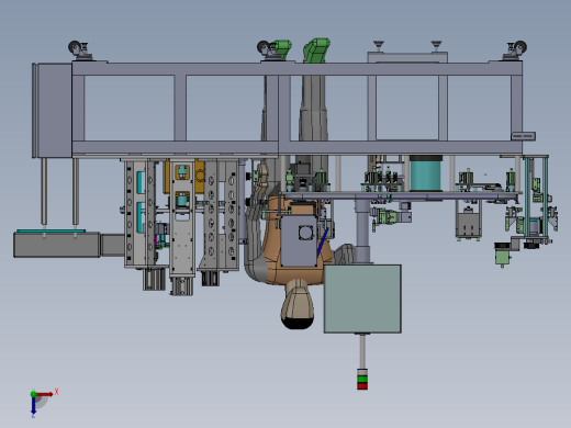 装配焊接检测打标一体机sw14俯视缩略图