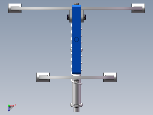 汽车双横臂独立悬架的设计CAD图纸+SolidWorks三维设计图纸素材俯视缩略图
