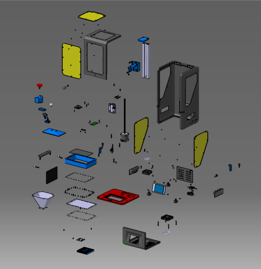 Photon LCD光固化3D打印机模型3D图纸 STP格式缩略图
