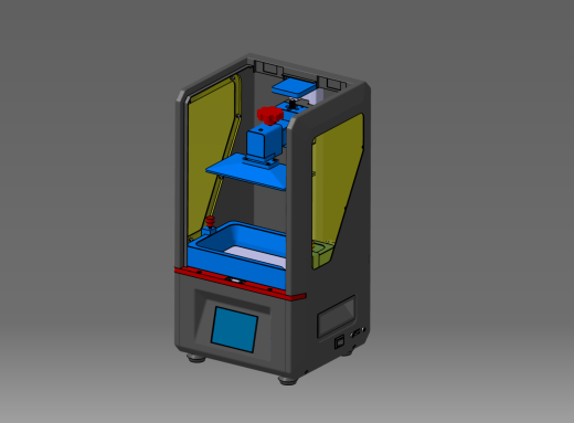 Photon LCD光固化3D打印机模型3D图纸 STP格式缩略图