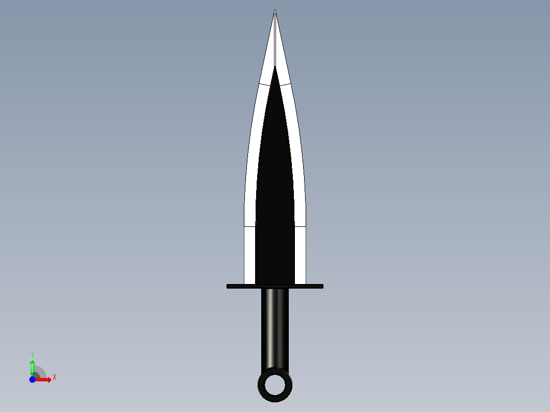 常见匕首模型前视图