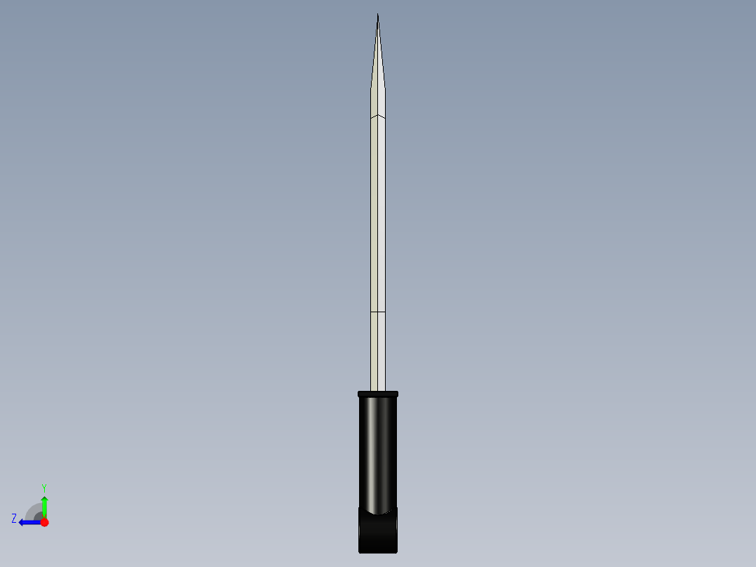 常见匕首模型右视图