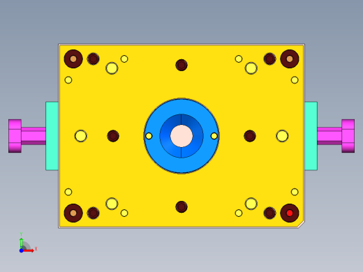 复杂的模具设计3D模型前视缩略图
