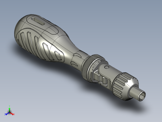 棘轮螺丝刀3D模型