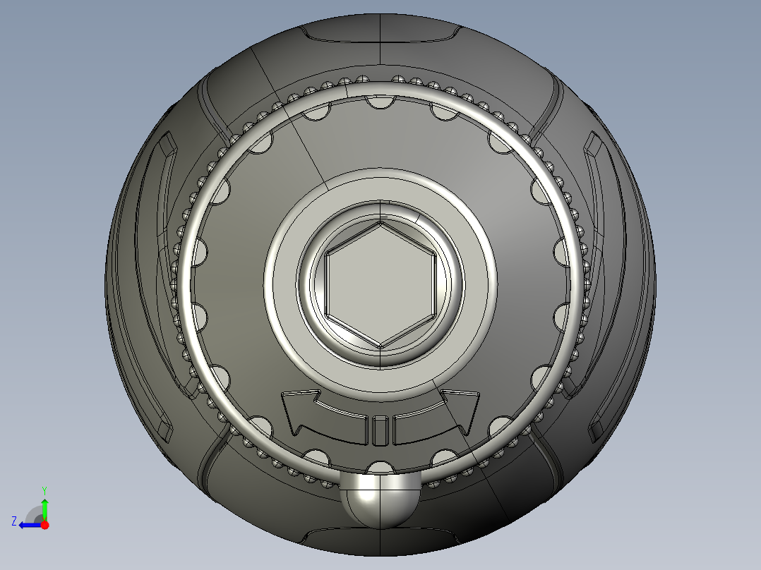 棘轮螺丝刀3D模型右视图