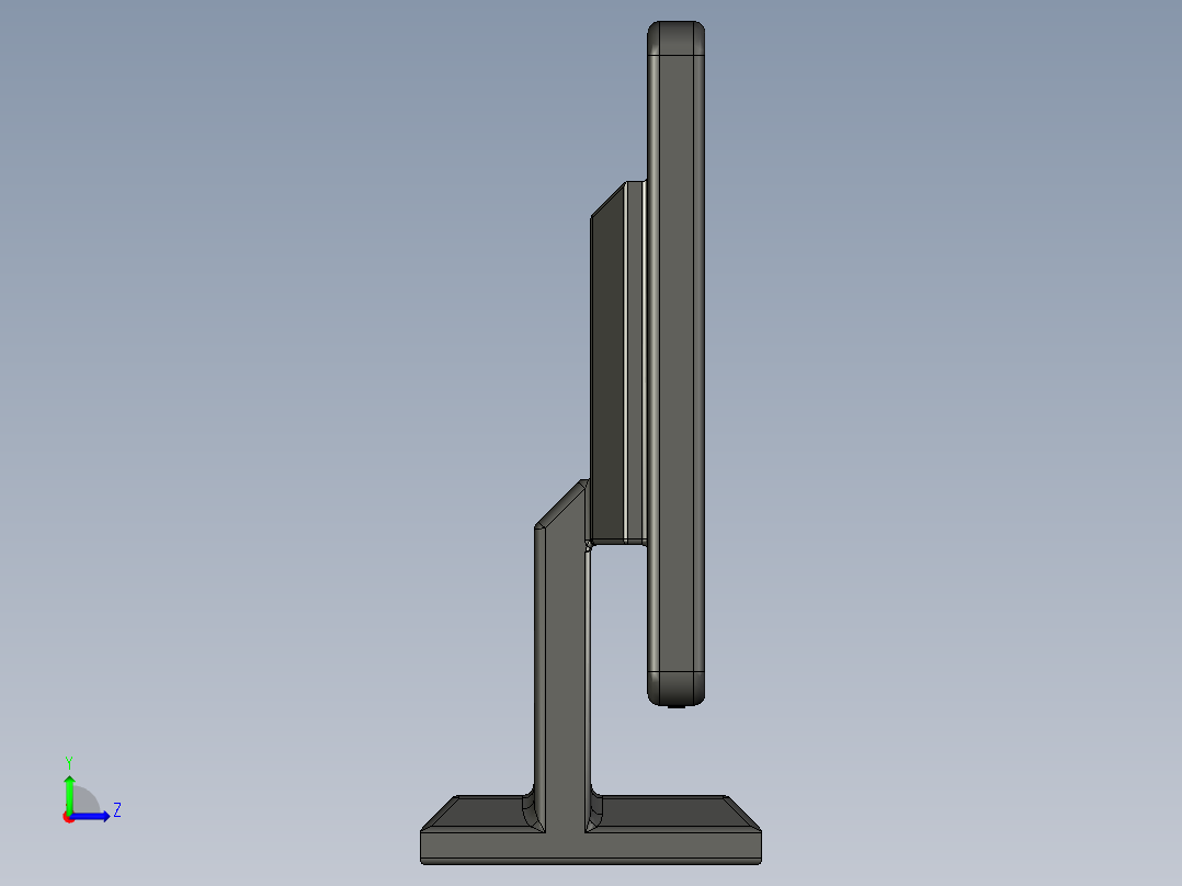 电脑显示器左视图