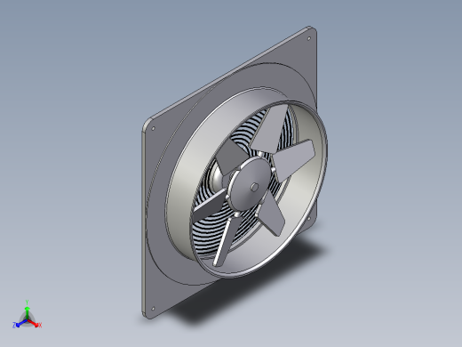 FCQ400方形排气扇模型