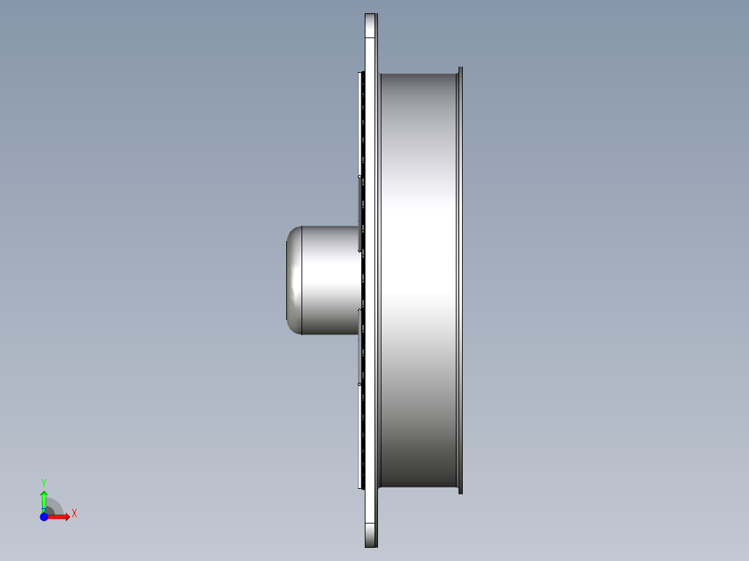 FCQ400方形排气扇模型前视图