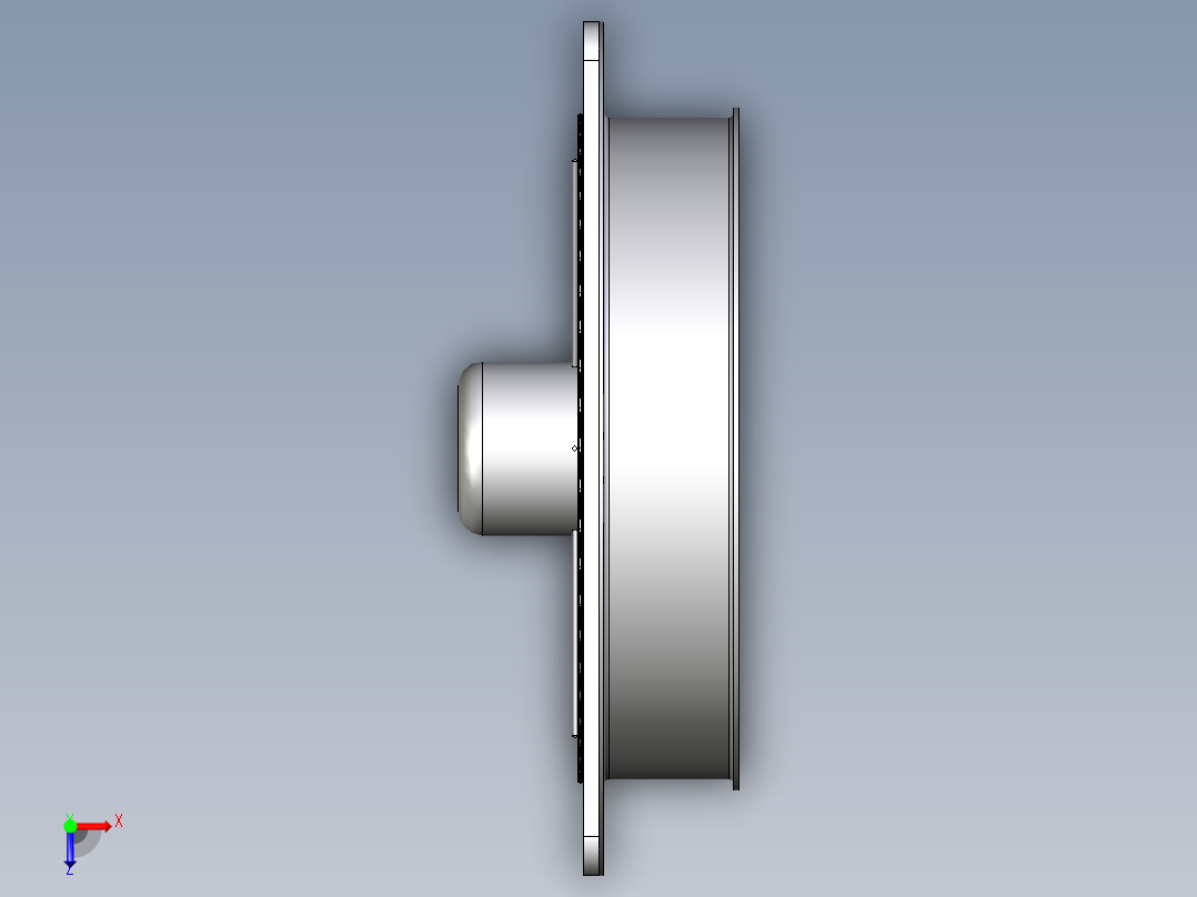 FCQ400方形排气扇模型俯视图