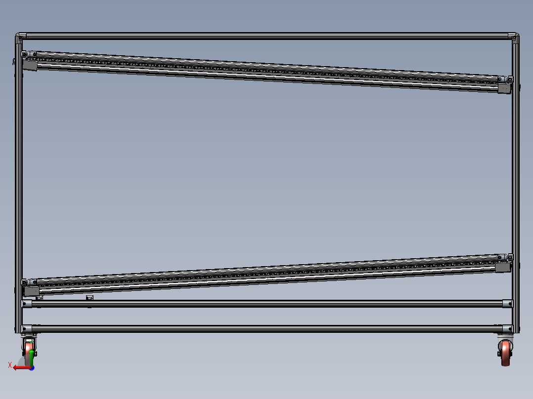 流利架2 总装后视图