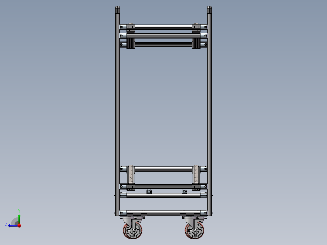 流利架2 总装右视图