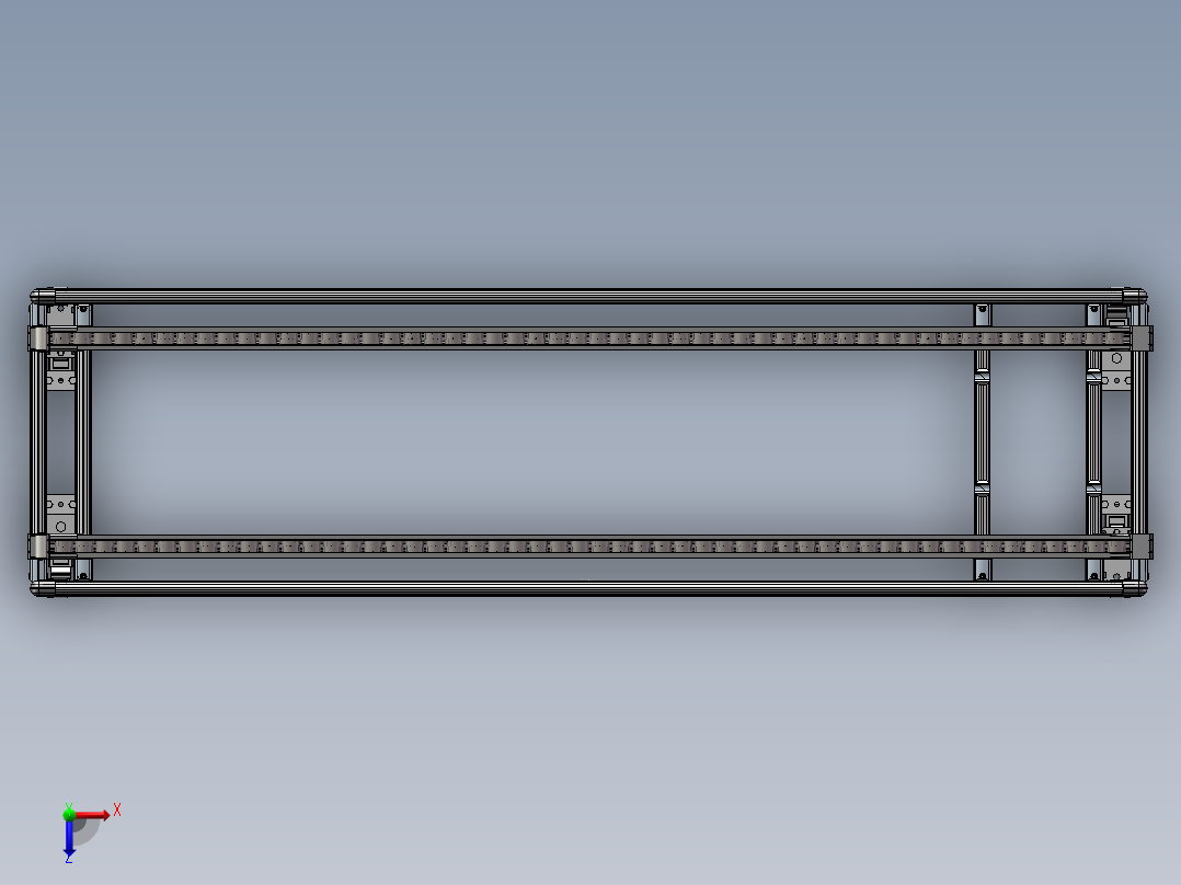 流利架2 总装俯视图