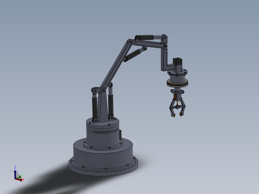 四自由度工业机械手设计带三维二维加说明