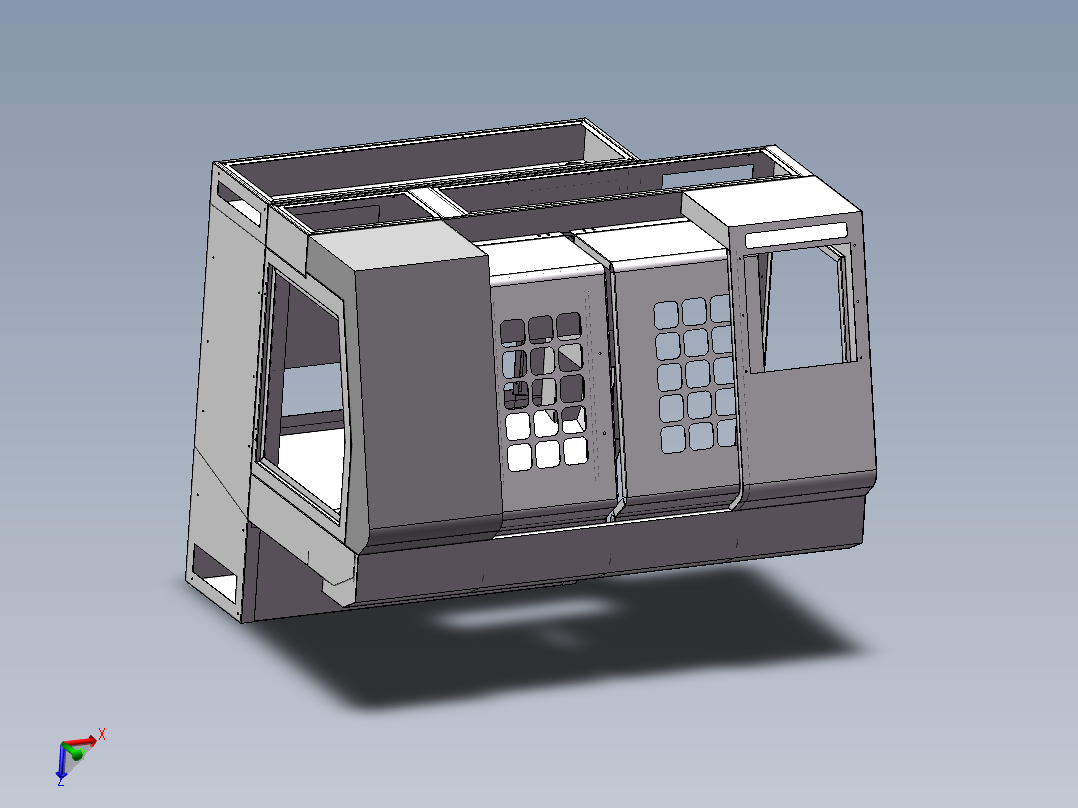 CK6240G机床钣金 模型图纸