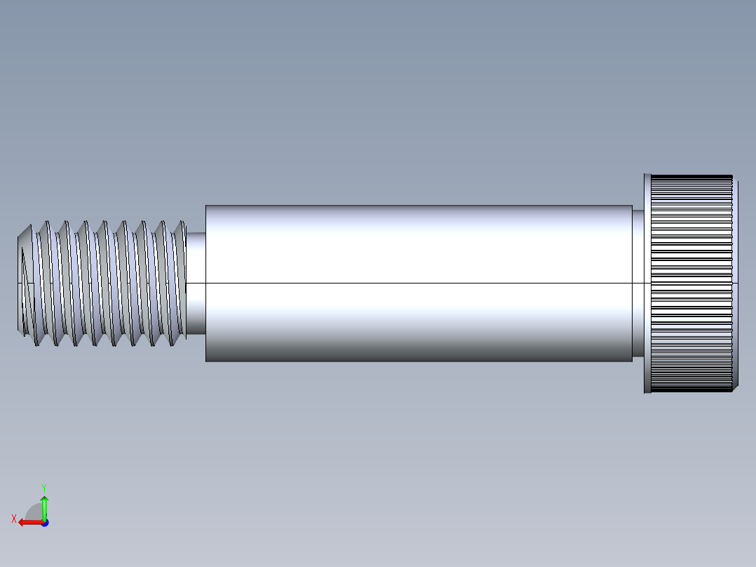 内六角螺螺栓-SB 0.500-13 x1.75后视图
