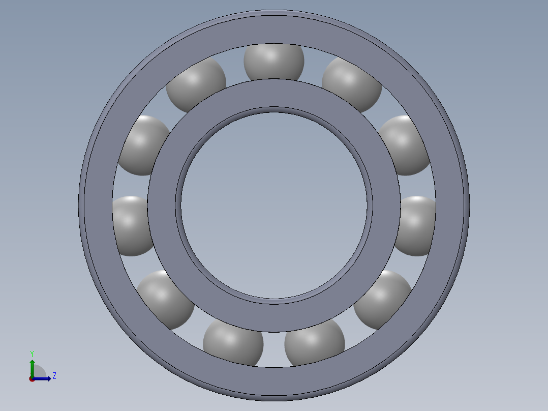 滚珠轴承-SKF BALL BEARING 6004 20x42x12左视图