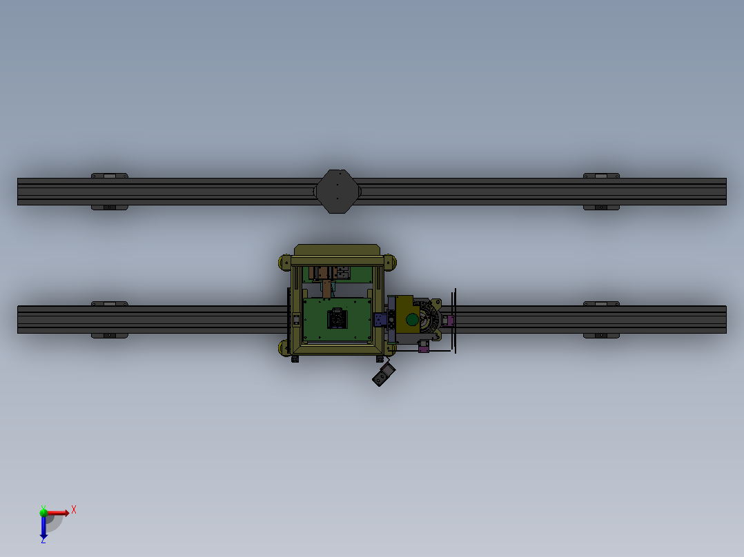电池的电极的自动检测俯视图