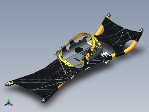 雪旭折叠雪鞋正等轴测缩略图