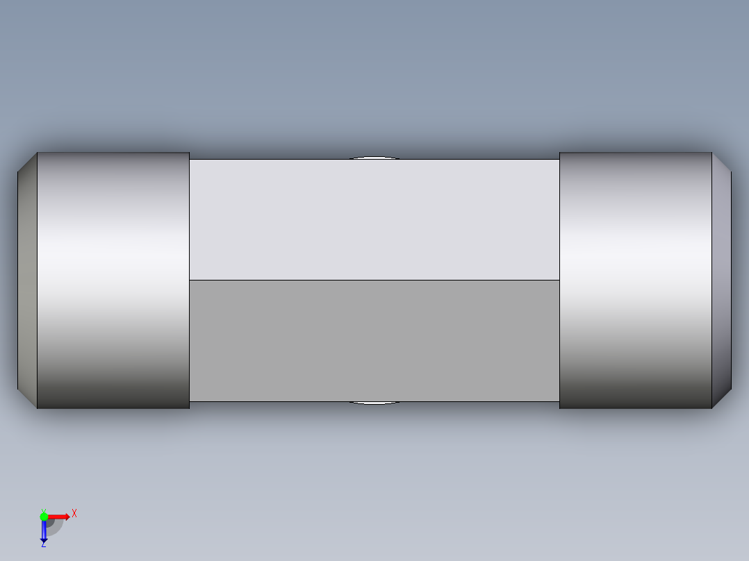 卡套式工业通用硬管接头EO_Male_stud_run_tee_TE10SRCFX俯视图