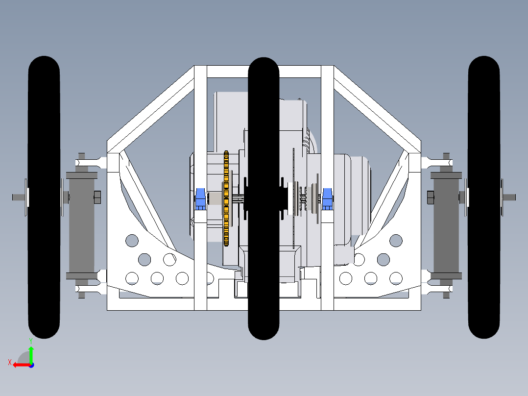 新型节能车结构设计-三维图658419==250xiaol后视图