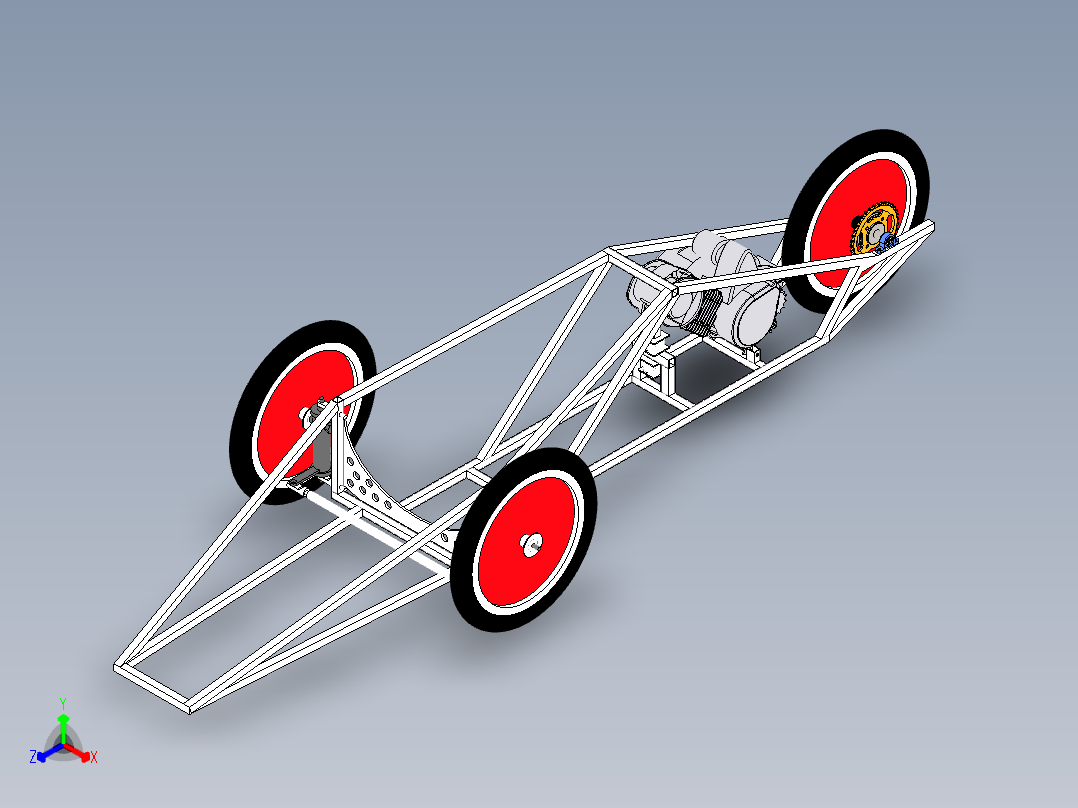 新型节能车结构设计-三维图658419==250xiaol正等轴测图