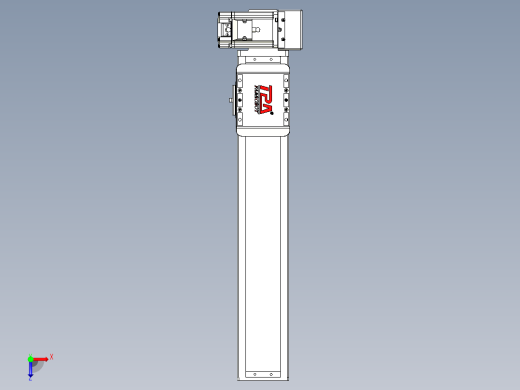同步带全封闭直线模组TPA-HCB-85D-90-L350-LU-C-P20-N3俯视缩略图