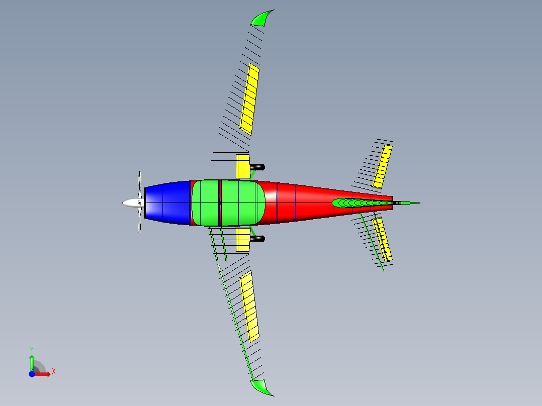 飞机1 (3)前视图