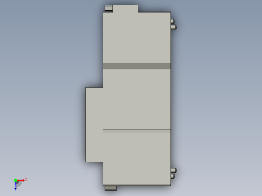 基恩士KV-L20R_kc图纸模型俯视缩略图