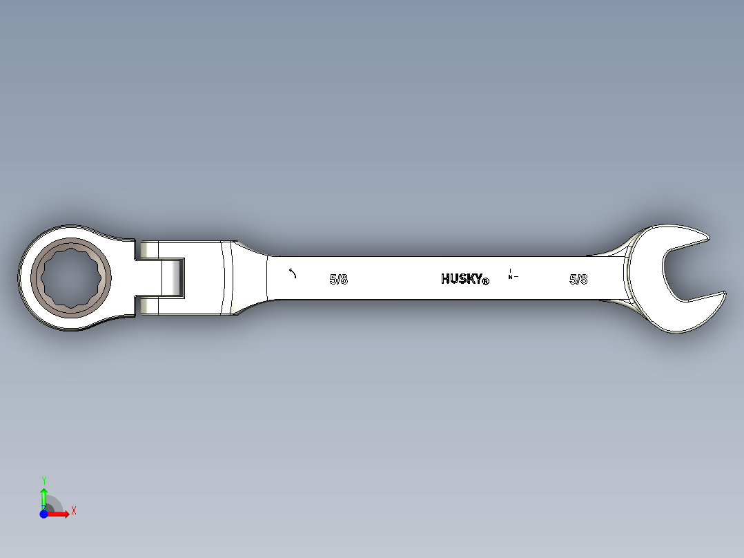 棘轮组合扳手--stp前视图