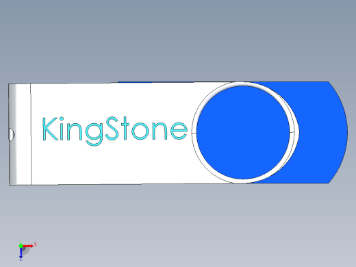 金士顿U盘模型俯视缩略图