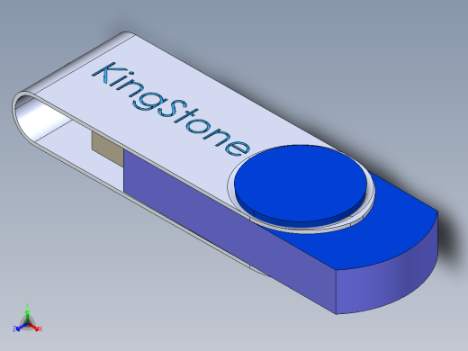金士顿U盘模型正等轴测缩略图