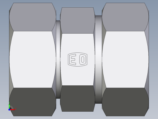 卡套式工业通用硬管接头EO_Distance_piece_adapter_DA35ZLCF前视缩略图