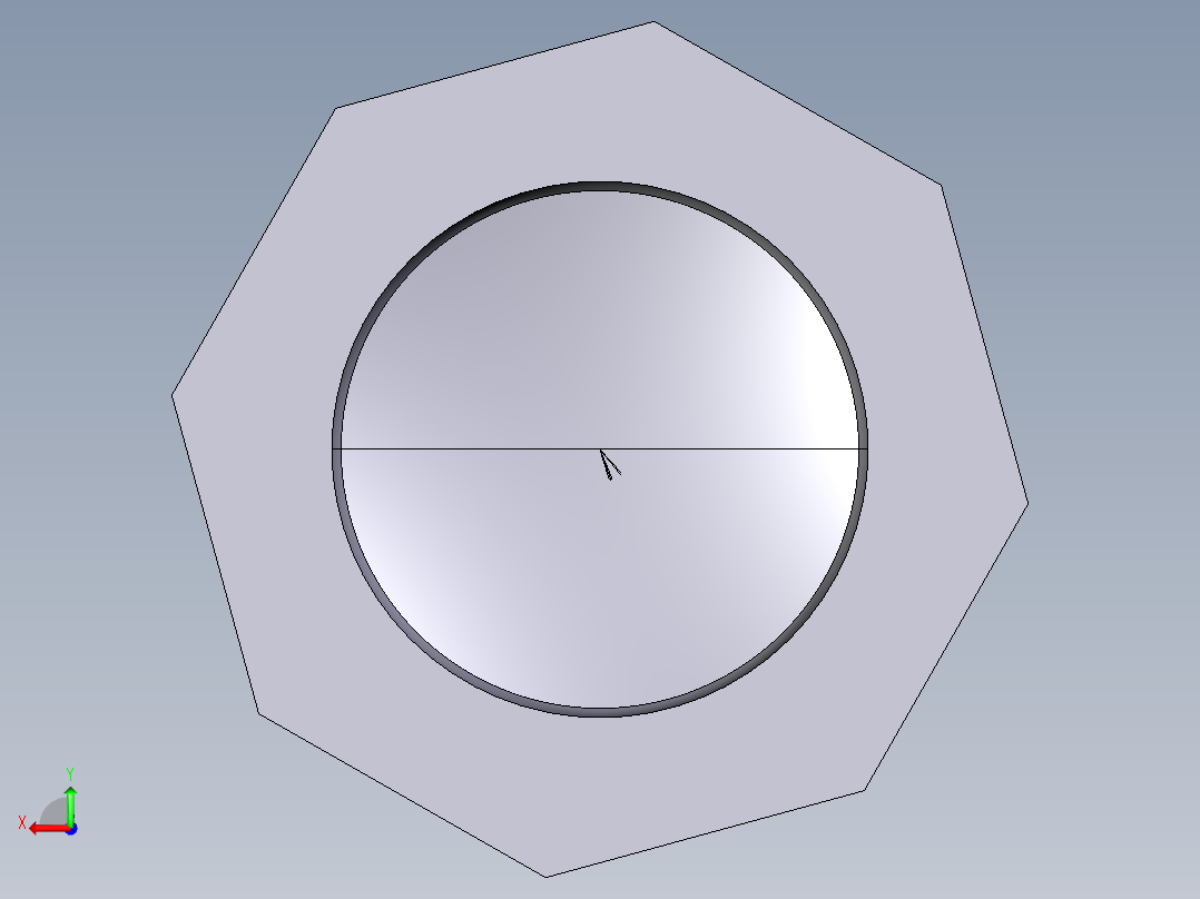 5CFV BSP螺纹端盖后视图