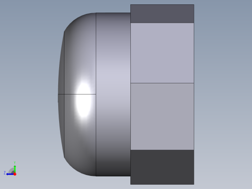 5CFV BSP螺纹端盖右视缩略图