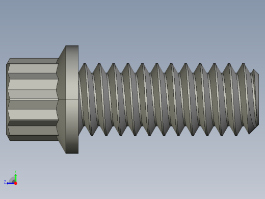 1-4in-20 5-8long 12-point screws.STEP右视缩略图