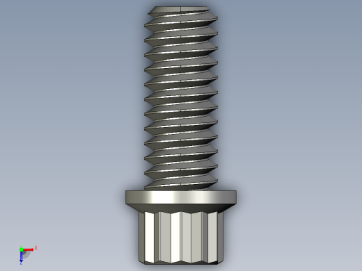 1-4in-20 5-8long 12-point screws.STEP俯视缩略图